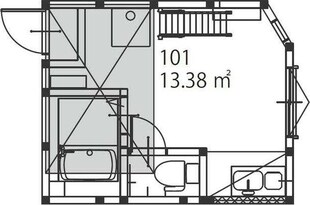 ヒルズ矢向の物件間取画像